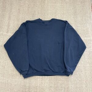 Vintage Champion blank sweatshirt mens XL blue 2000s crewneck